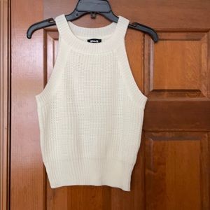 Blue B ivory sweater vest.